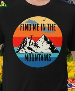 Adult Mountains Travel T-Shirt Wander In Nature Shirt Unisex Short Hoodie
