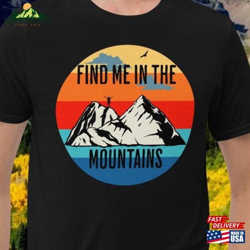 Adult Mountains Travel T-Shirt Wander In Nature Shirt Unisex Short Hoodie