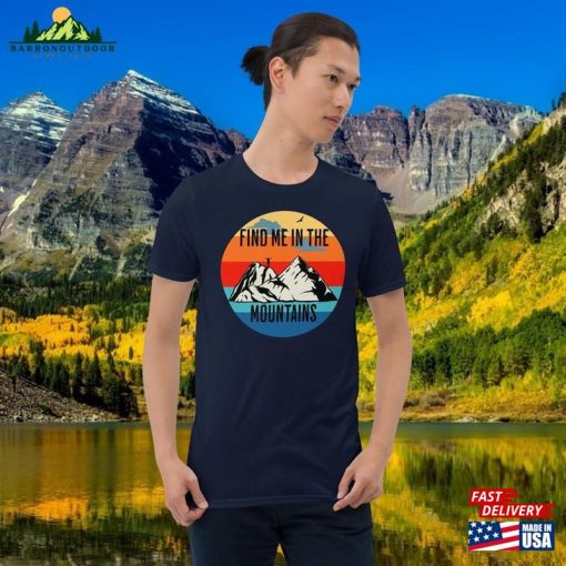 Adult Mountains Travel T-Shirt Wander In Nature Shirt Unisex Short Hoodie