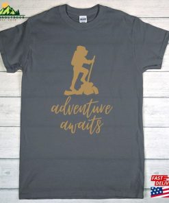 Adventure Awaits Men’s Gift T-Shirt Hiking Father Sweatshirt