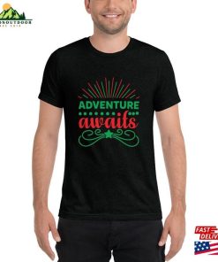 Adventure Awaits Short Sleeve T Shirt Camping Shirts Unisex T-Shirt