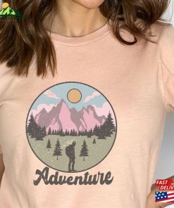 Adventure Shirt Mountains Outdoor Hiking T-Shirt Classic