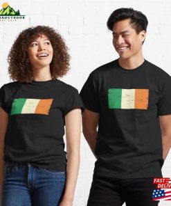Aged And Grungy Flag Of Ireland Classic T-Shirt 2 Aged And Grungy Flag Of Ireland Classic T Shirt 3