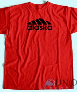 Alaska Adidas Logo T Shirt Unisex Custom Tee Shirt Printing 3