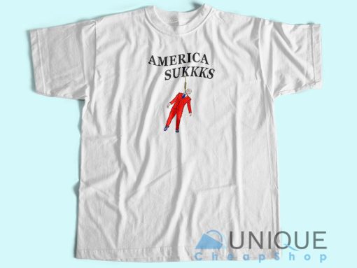 America Sukkks T-shirt Unisex Custom Tee Shirt Printing