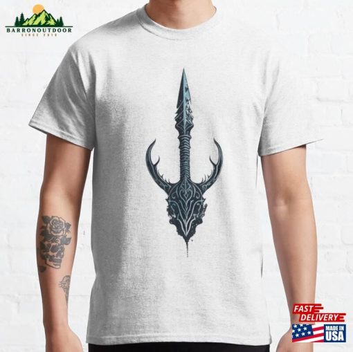 Ancient Trident Mythical Weapon For Ocean Lovers Classic T-Shirt Sweatshirt