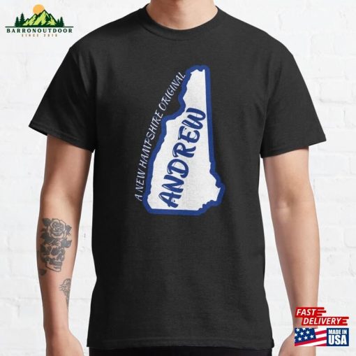 Andrew A New Hampshire Original With Outline Of Classic T-Shirt Hoodie