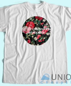 Arctic Monkeys Flowers Logo T-Shirt Tee Shirt Printing Size S-3XL