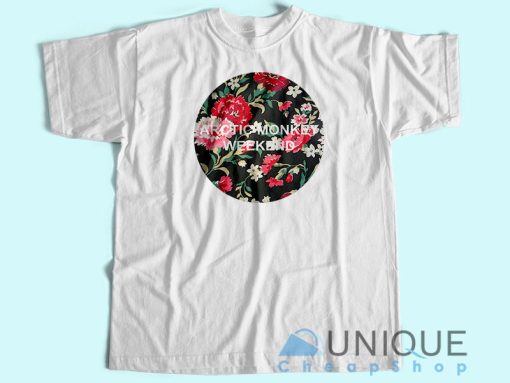 Arctic Monkeys Flowers Logo T-Shirt Tee Shirt Printing Size S-3XL
