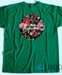 Arctic Monkeys Flowers Logo T-Shirt Tee Shirt Printing Size S-3XL