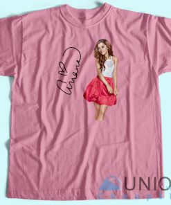 Ariana Grande Signature T-Shirt Unisex Tee Shirt Printing Size S-3XL