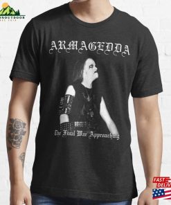 Armagedda The Final War Approaching Black Metal Essential T-Shirt Classic Armagedda The Final War Approaching Black Metal Essential T-Shirt Classic