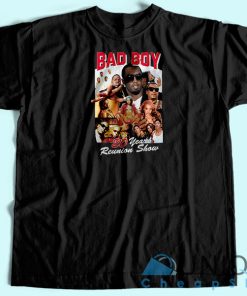 Bad Boy 20 Year Reunion Show T-Shirt Unisex Custom Tee Shirt Printing