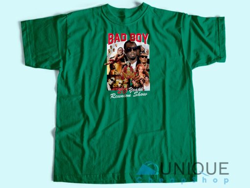 Bad Boy 20 Year Reunion Show T-Shirt Unisex Custom Tee Shirt Printing