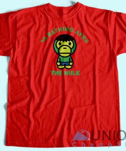 Bape Marvel Hulk T-Shirt Unisex Custom Tee Shirt Printing
