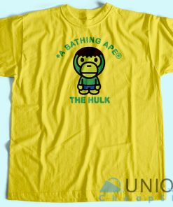 Bape Marvel Hulk T Shirt Unisex Custom Tee Shirt Printing 3