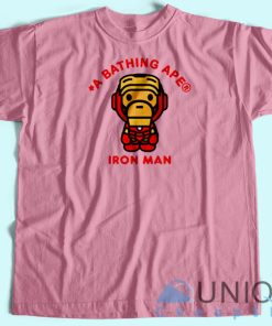 Bape Marvel Iron Man T Shirt Unisex Custom Tee Shirt Printing 3