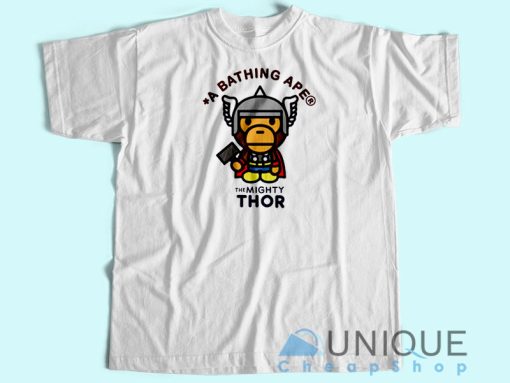 Bape Marvel Thor T-Shirt Unisex Custom Tee Shirt Printing