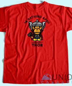 Bape Marvel Thor T-Shirt Unisex Custom Tee Shirt Printing