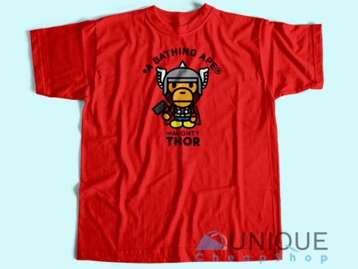 Bape Marvel Thor T-Shirt Unisex Custom Tee Shirt Printing