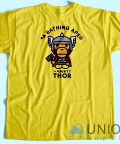Bape Marvel Thor T Shirt Unisex Custom Tee Shirt Printing 3