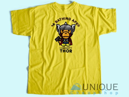 Bape Marvel Thor T-Shirt Unisex Custom Tee Shirt Printing