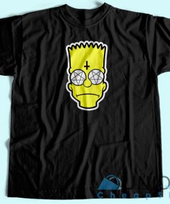 Bart Simpson Satanic T-Shirt Size S,M,L,XL,XXL,XXXL