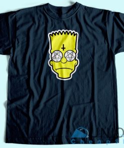 Bart Simpson Satanic T-Shirt Size S,M,L,XL,XXL,XXXL