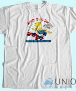 Bart Simpson Skateboard Champion T-Shirt Unisex Custom