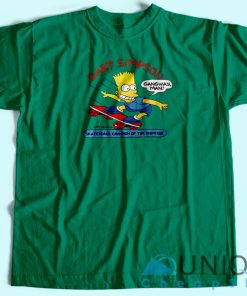 Bart Simpson Skateboard Champion T-Shirt Unisex Custom