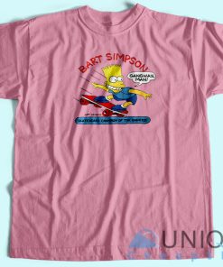 Bart Simpson Skateboard Champion T Shirt Unisex Custom 3