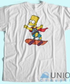 Bart Simpson Skateboard T Shirt Unisex Custom Tee Shirt Printing 4