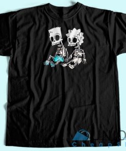 Bart and Lisa Skeleton T-Shirt