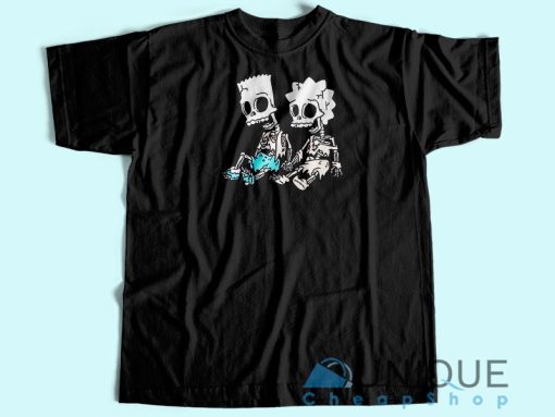 Bart and Lisa Skeleton T-Shirt