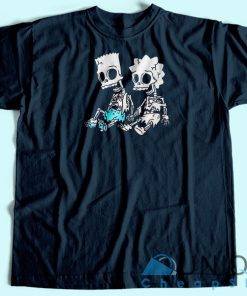 Bart and Lisa Skeleton T-Shirt