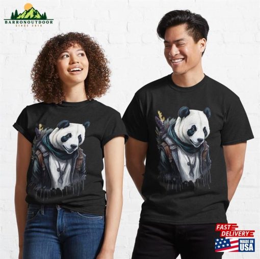 Big Musician Rapper Panda Artwork Classic T-Shirt
