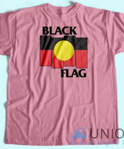 Black Flag X Aboriginal Flag T shirt Unisex Custom Tee Shirt Printing