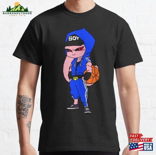 Blue Basketball Player Majin Buu Classic T-Shirt Unisex Hoodie