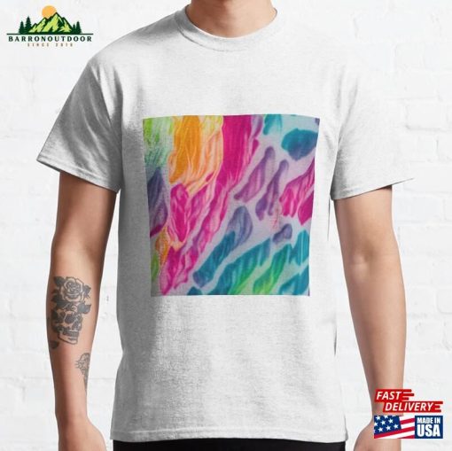 Blurred Abstract Tie Dye Multicolor Classic T-Shirt Unisex Sweatshirt