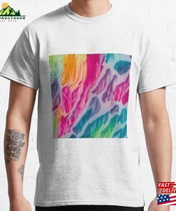 Blurred Abstract Tie Dye Multicolor Classic T-Shirt Unisex Sweatshirt