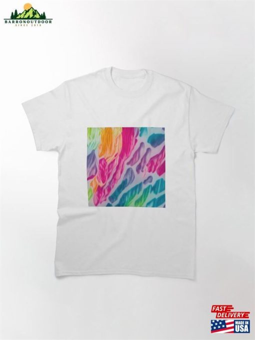 Blurred Abstract Tie Dye Multicolor Classic T-Shirt Unisex Sweatshirt