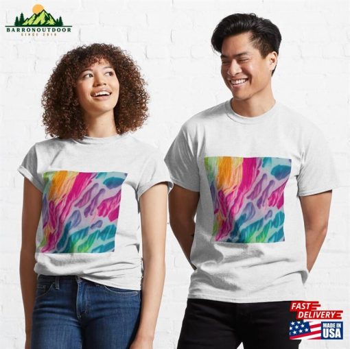 Blurred Abstract Tie Dye Multicolor Classic T-Shirt Unisex Sweatshirt