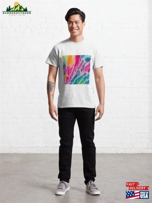 Blurred Abstract Tie Dye Multicolor Classic T-Shirt Unisex Sweatshirt