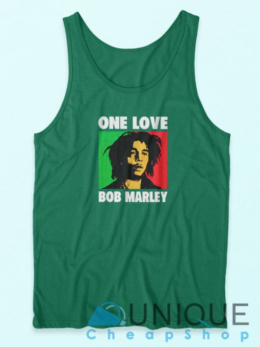 Bob Marley One Love Tank Top Unique Design Graphic Tank Top