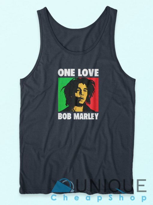 Bob Marley One Love Tank Top Unique Design Graphic Tank Top