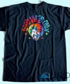 Bob Ross Good Vibes Only T Shirt Unisex Custom Tee Shirt Printing 4