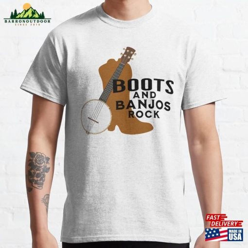 Boots And Banjos Rock Classic T-Shirt Hoodie Unisex