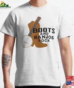 Boots And Banjos Rock Classic T-Shirt Hoodie Unisex Boots And Banjos Rock Classic T-Shirt Hoodie Unisex