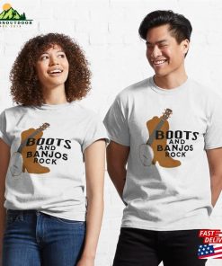 Boots And Banjos Rock Classic T-Shirt Hoodie Unisex 6 Boots And Banjos Rock Classic T Shirt Hoodie Unisex 3 1