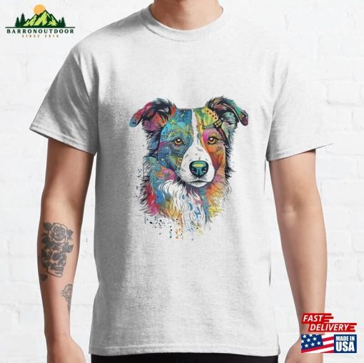 Border Collie Dreamscape Whimsical Surreal Art Classic T-Shirt Hoodie